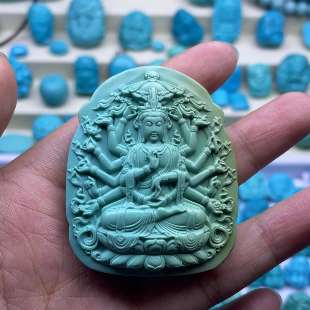 未镶嵌绿松石珠宝奇石