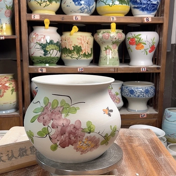 钱袋子紫藤新款新款陶瓷陶瓷