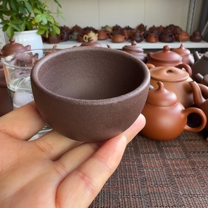 紫砂茶杯天青泥杯子拍一发二70cc