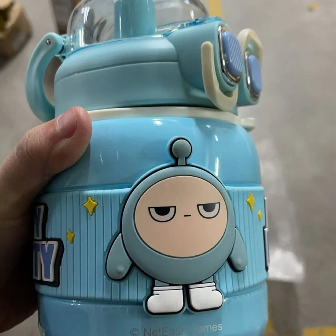 【清仓】蛋仔蓝色保温杯