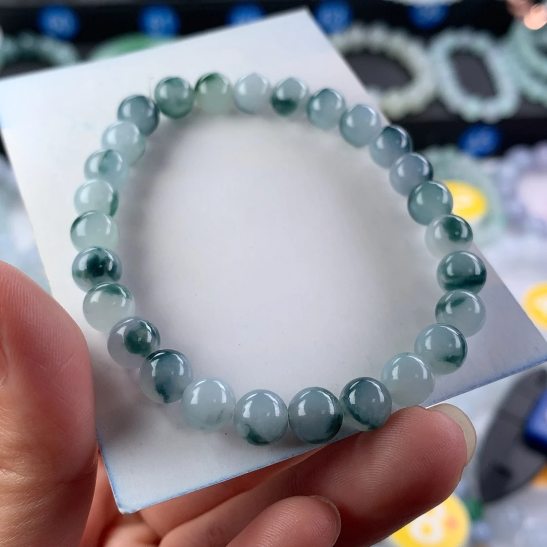 翡翠未镶嵌手链卡7