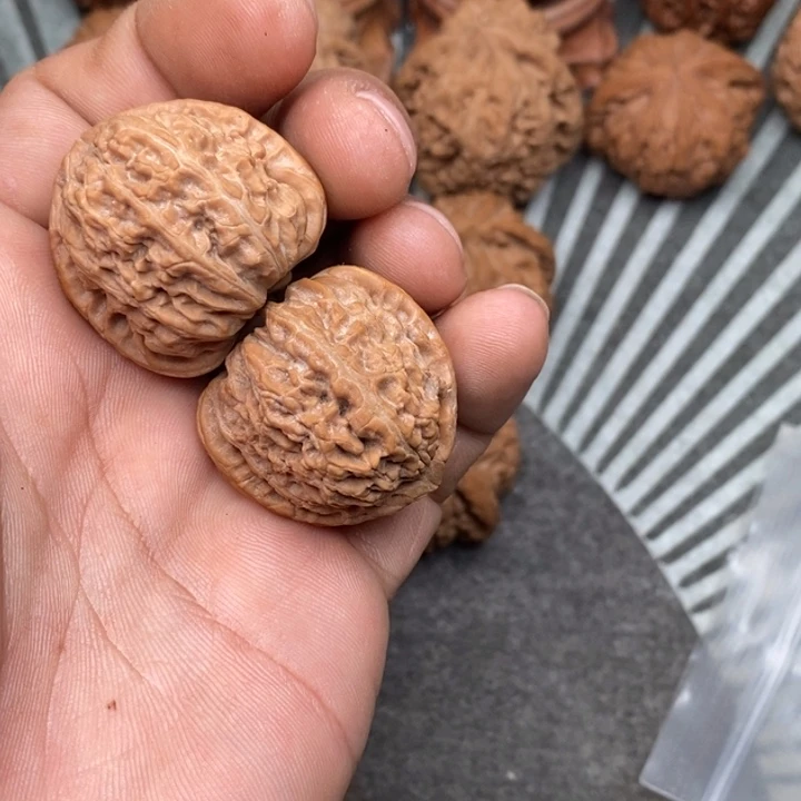 文玩核桃把件辰*白狮子