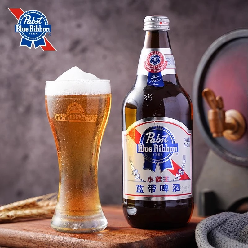 蓝带啤酒640ml*6（箱/新老包装随机发货）