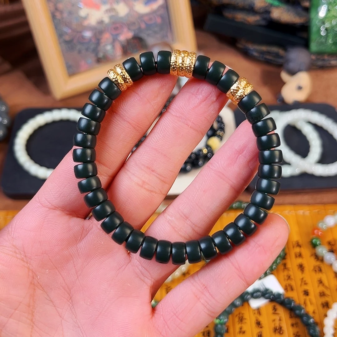 和田玉未镶嵌手链