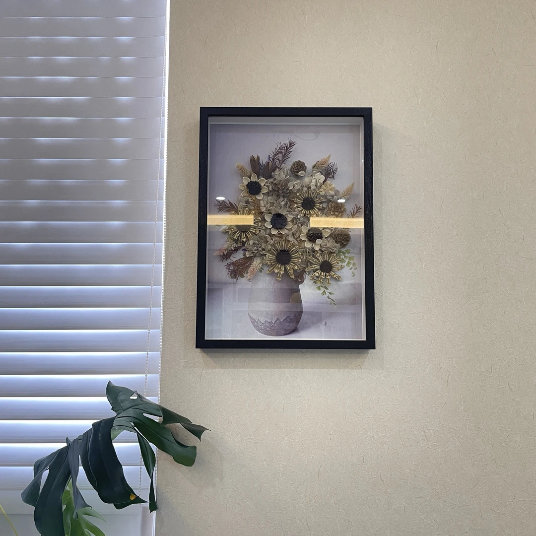 【木木心】永生花画框  44高32宽