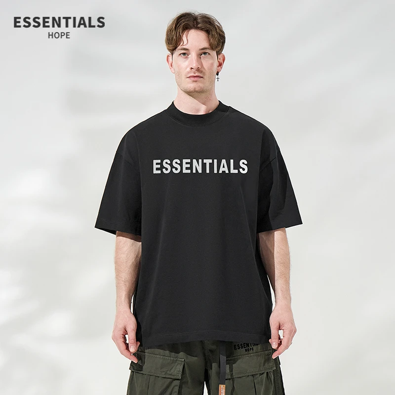 ESSENTIALS HOPE新款夏日重磅纯棉圆领短袖休闲情侣爆款百搭短T