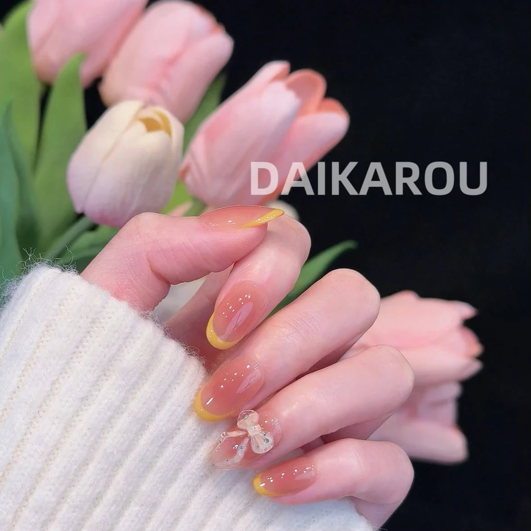 稻香轻舞 黛卡柔 预售 哇擦么 新甲型 此度 短椭圆手工穿戴甲10片