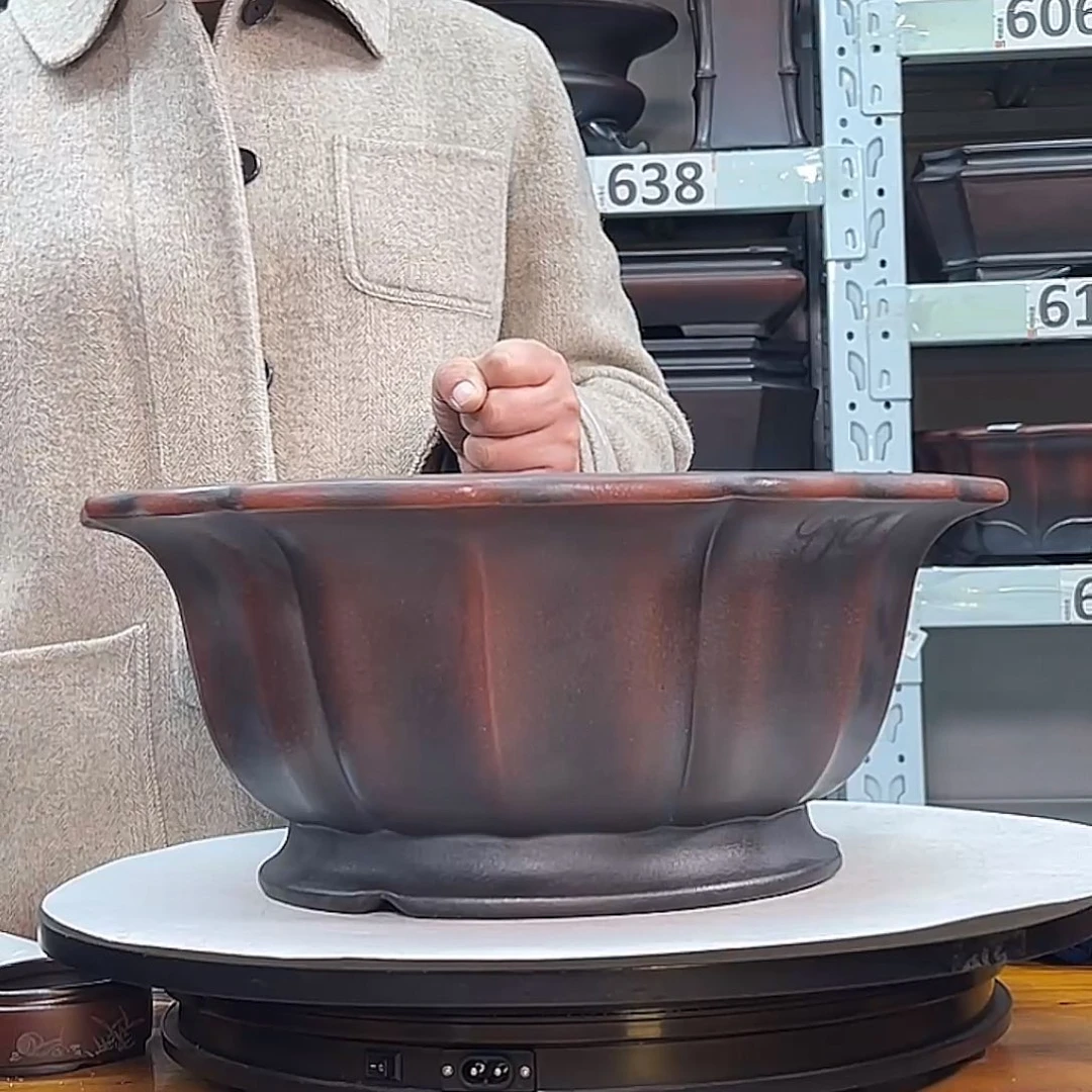 用***9紫砂花盆宜兴紫砂50号