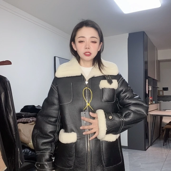 绵羊皮皮毛一体M115斤左右
