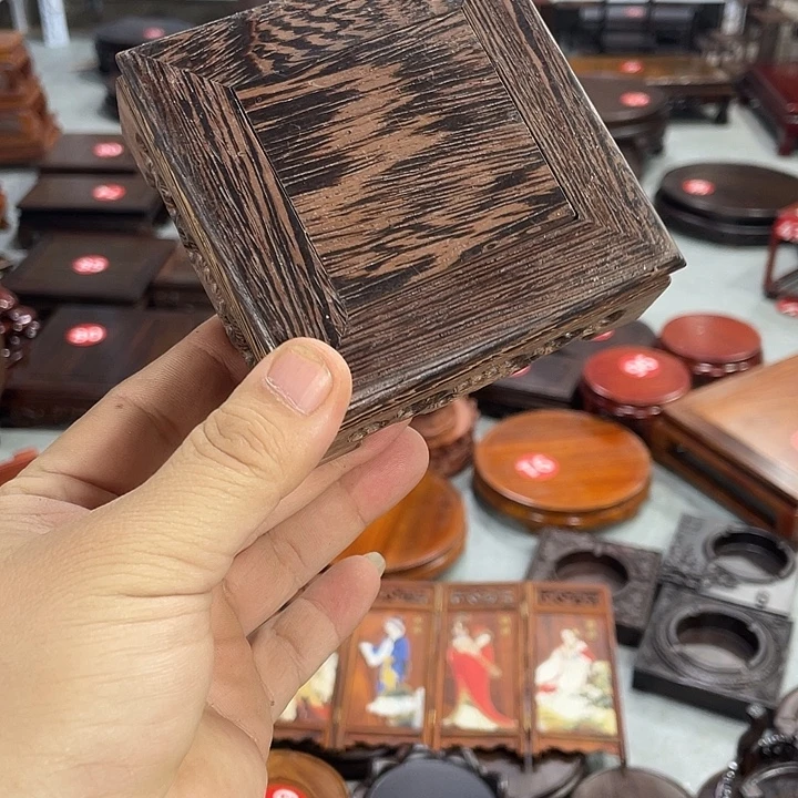 紫砂红木底座工艺品红木底座工艺品10公分