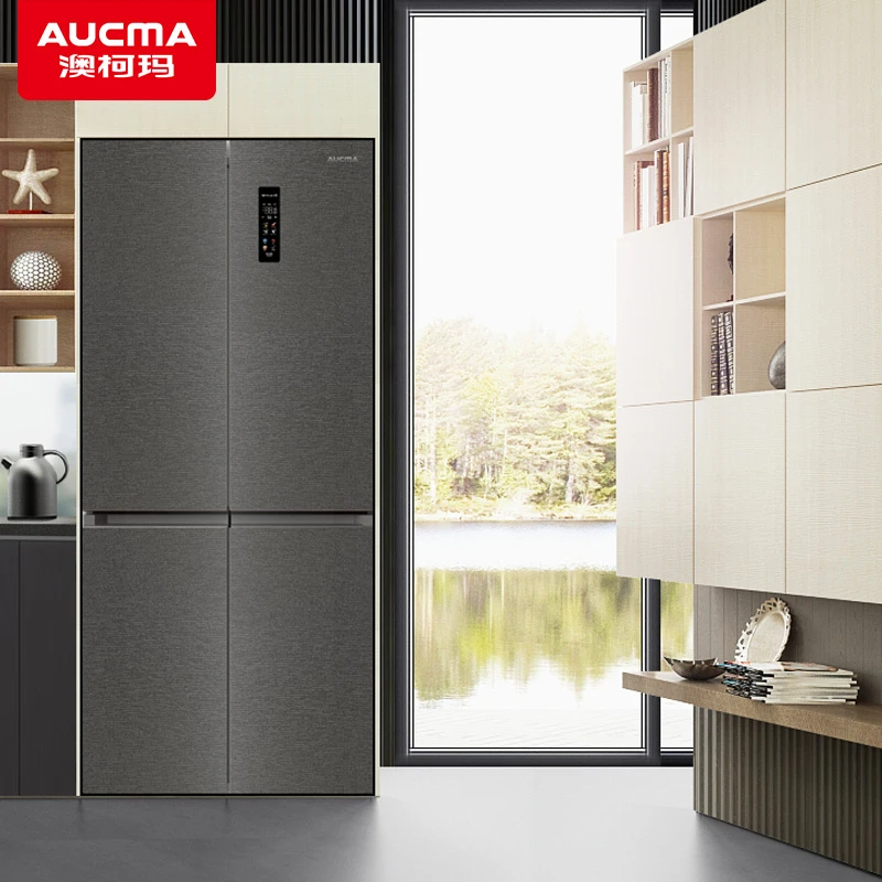 澳柯玛502升冰箱十字四门超薄平嵌深冷速冻除菌净味BCD-502WPHNF