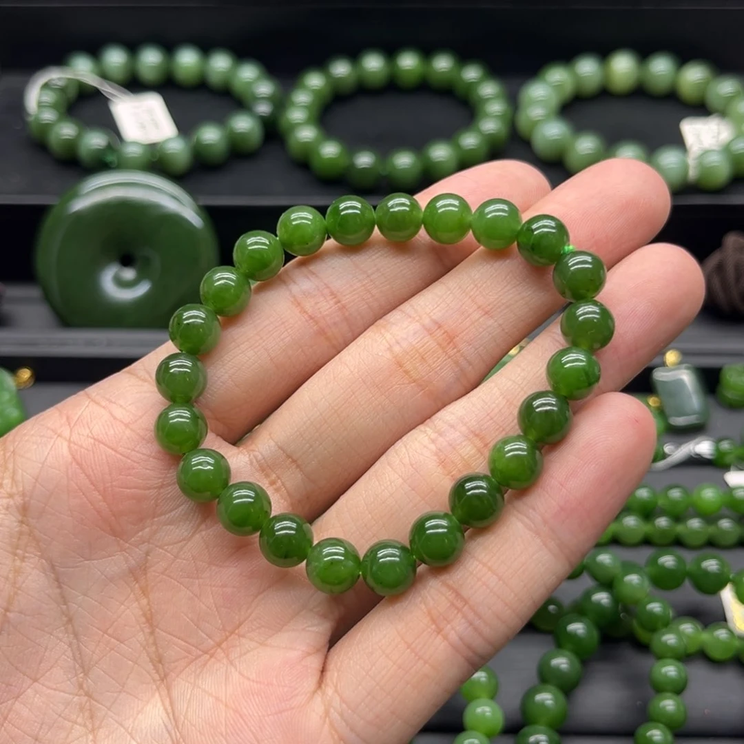 和田玉（碧玉）手链未镶嵌