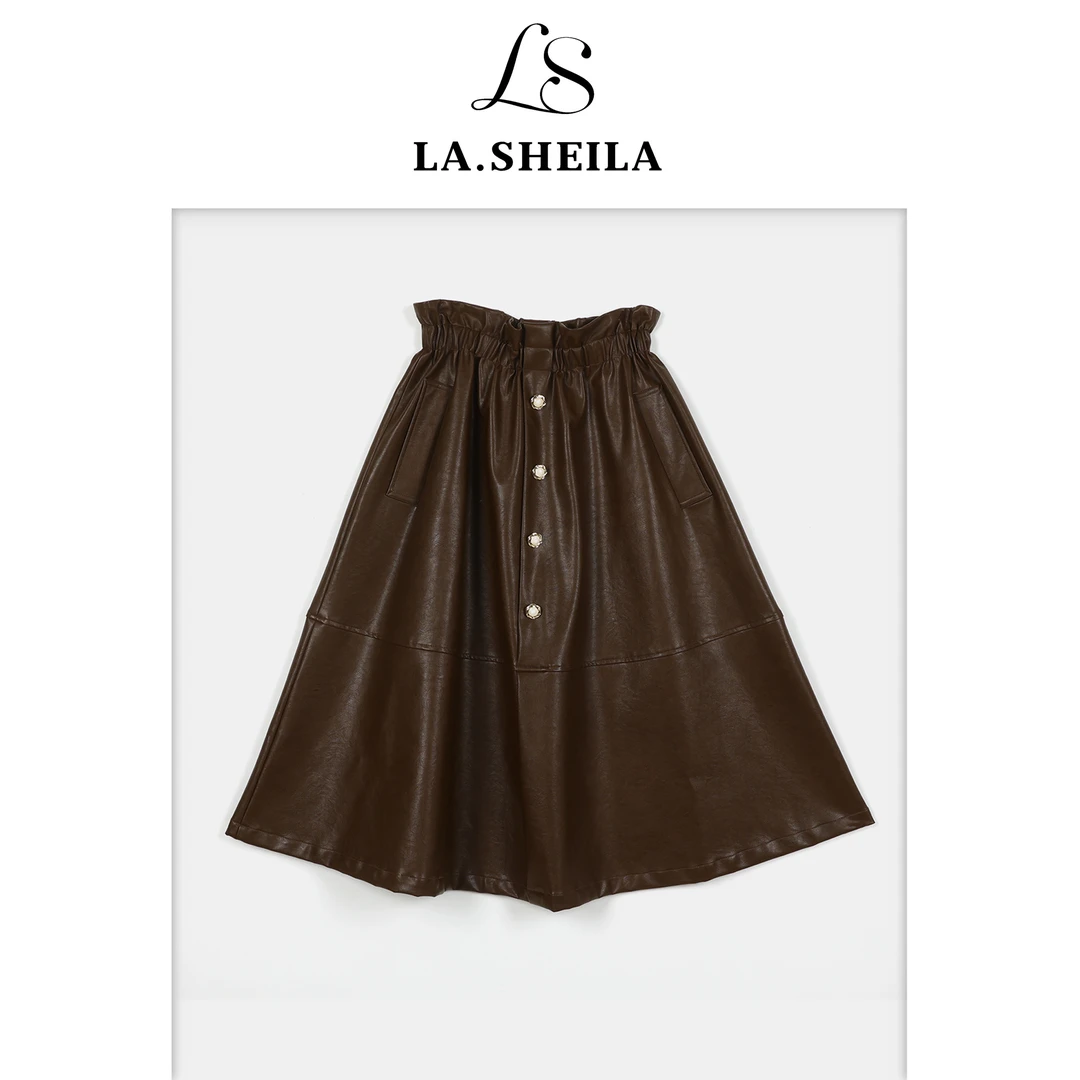 LA.Sheila 花苞皮裙253-BQ/0920-3304160