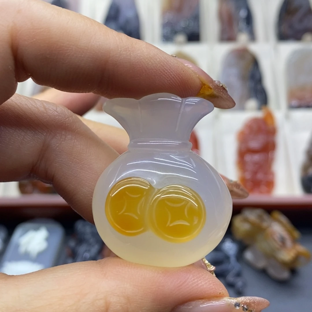 未镶嵌吊坠(赠链)玛瑙/玉髓吊坠