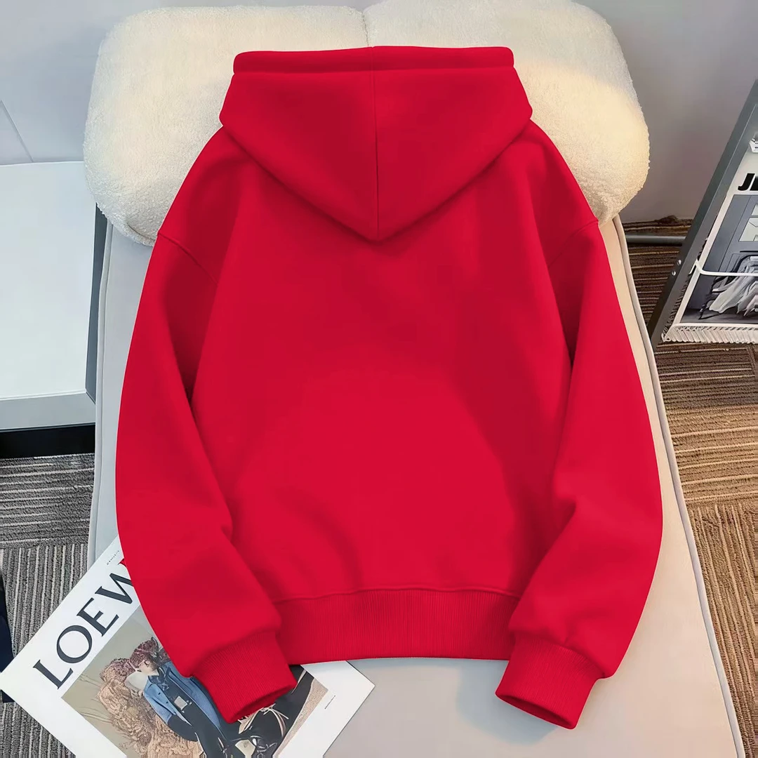 女童秋冬女宝翻领卫衣洋气休闲时尚童装潮流2025新款印花儿童上衣