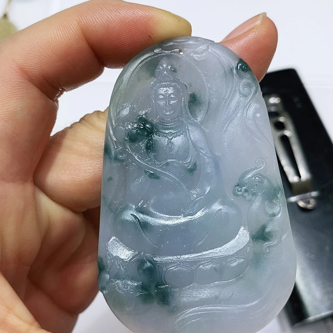 定制翡翠未镶嵌翡翠吊坠