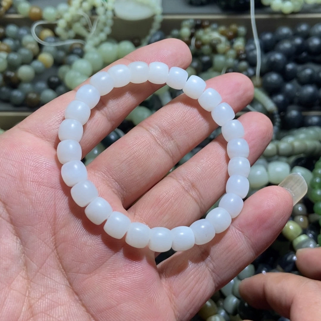 项链未镶嵌和田玉（糖玉）