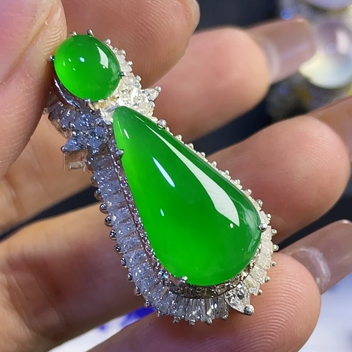 奇***8定制翡翠未镶嵌8625555555588