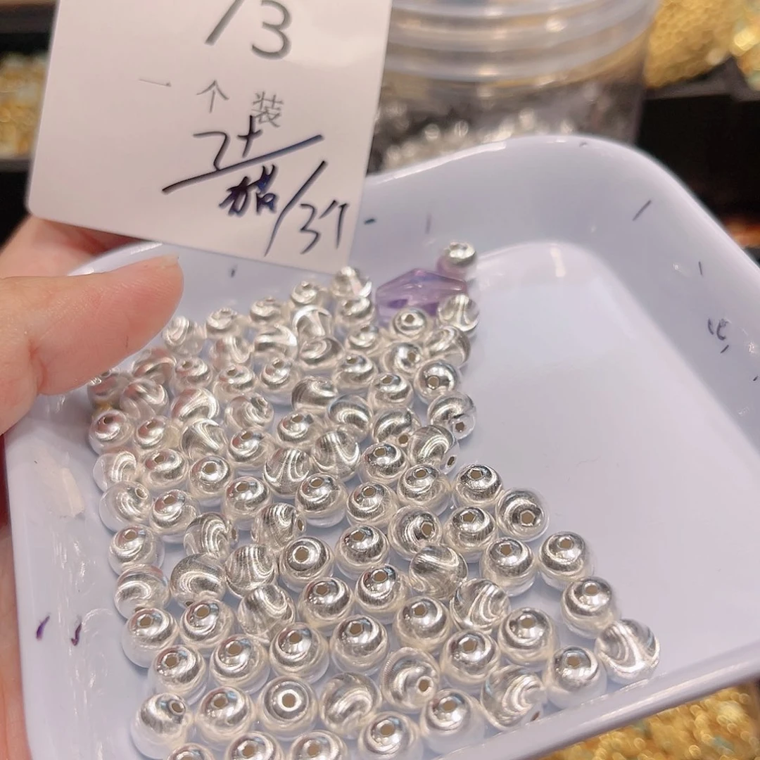 水晶珠宝半成品银S925镶嵌73