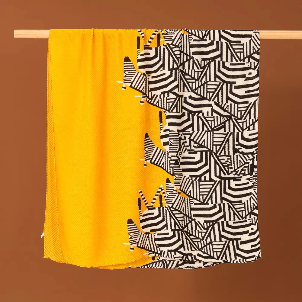 棉麻压皱披肩外搭女2025新款夏季空调房保暖多功能小