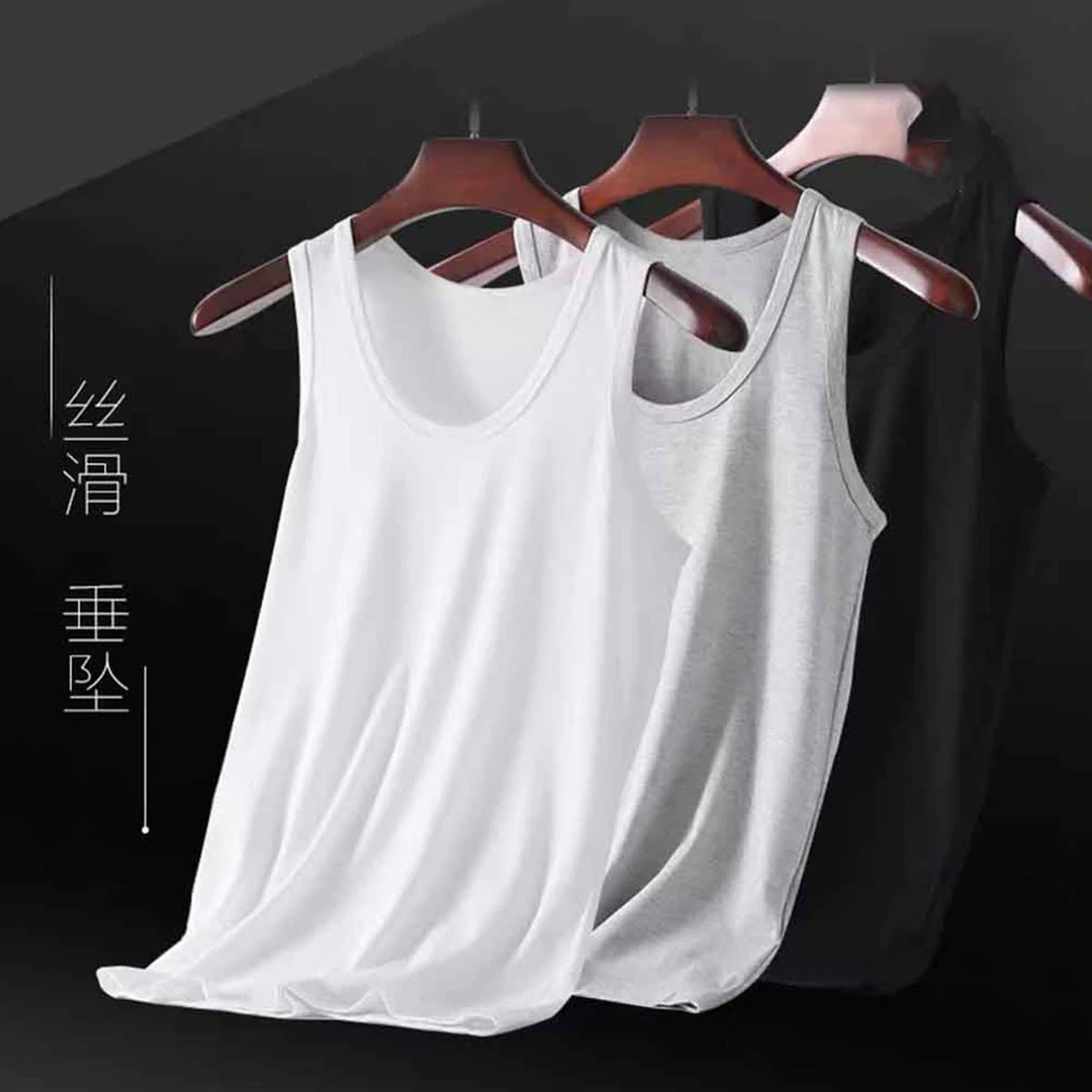 【高货原创】ZKM-081969-现货现发夏季男士经典背心丝滑垂坠