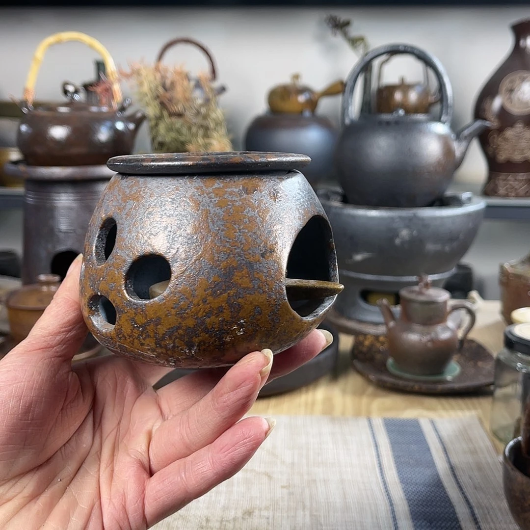 壶紫砂粗陶实用茶炉