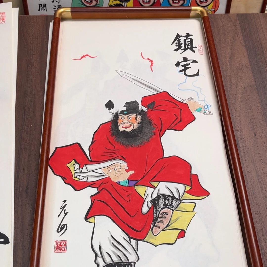 国画纯手绘禅意画作品