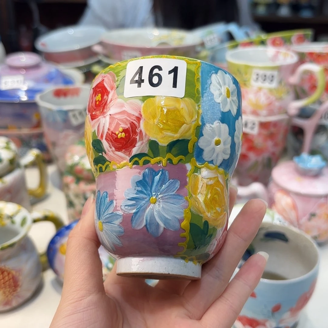 瓷片景德镇手绘高温釉下彩陶瓷茶具