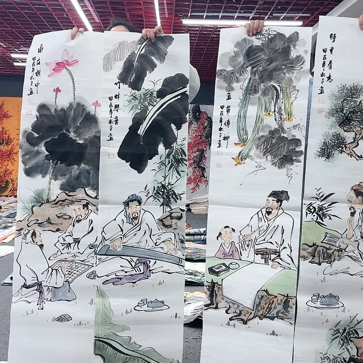 国画无毛或被短柔毛或近