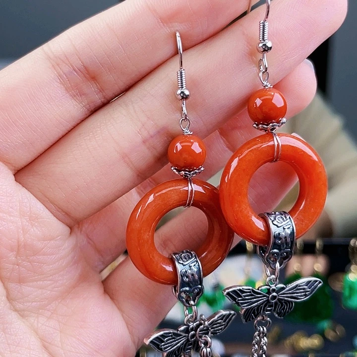 翡翠耳饰未镶嵌饰品