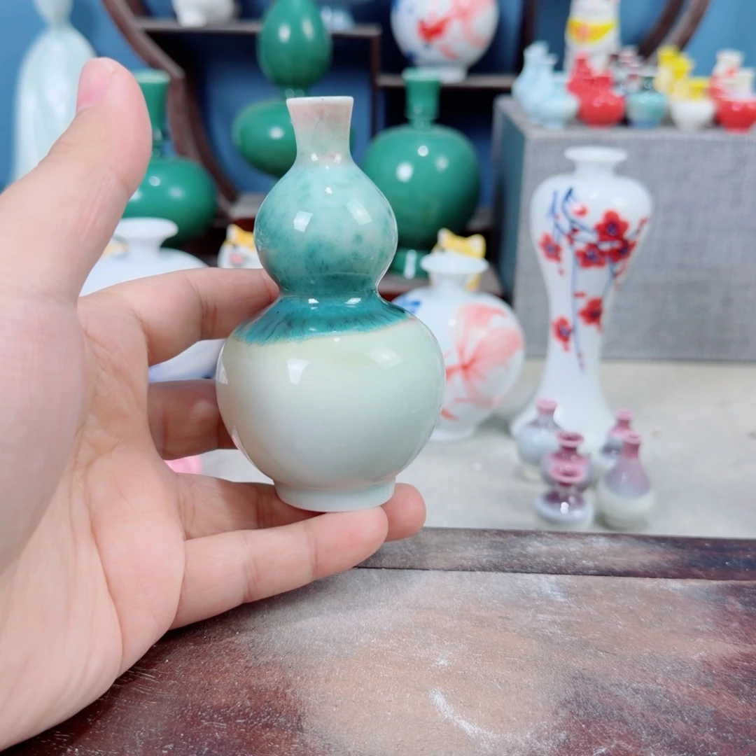 陶瓷手工小花器摆件