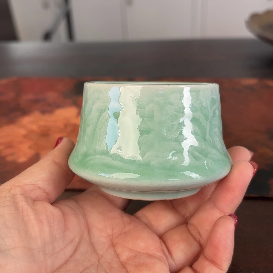 龙泉云间青瓷小米茶器