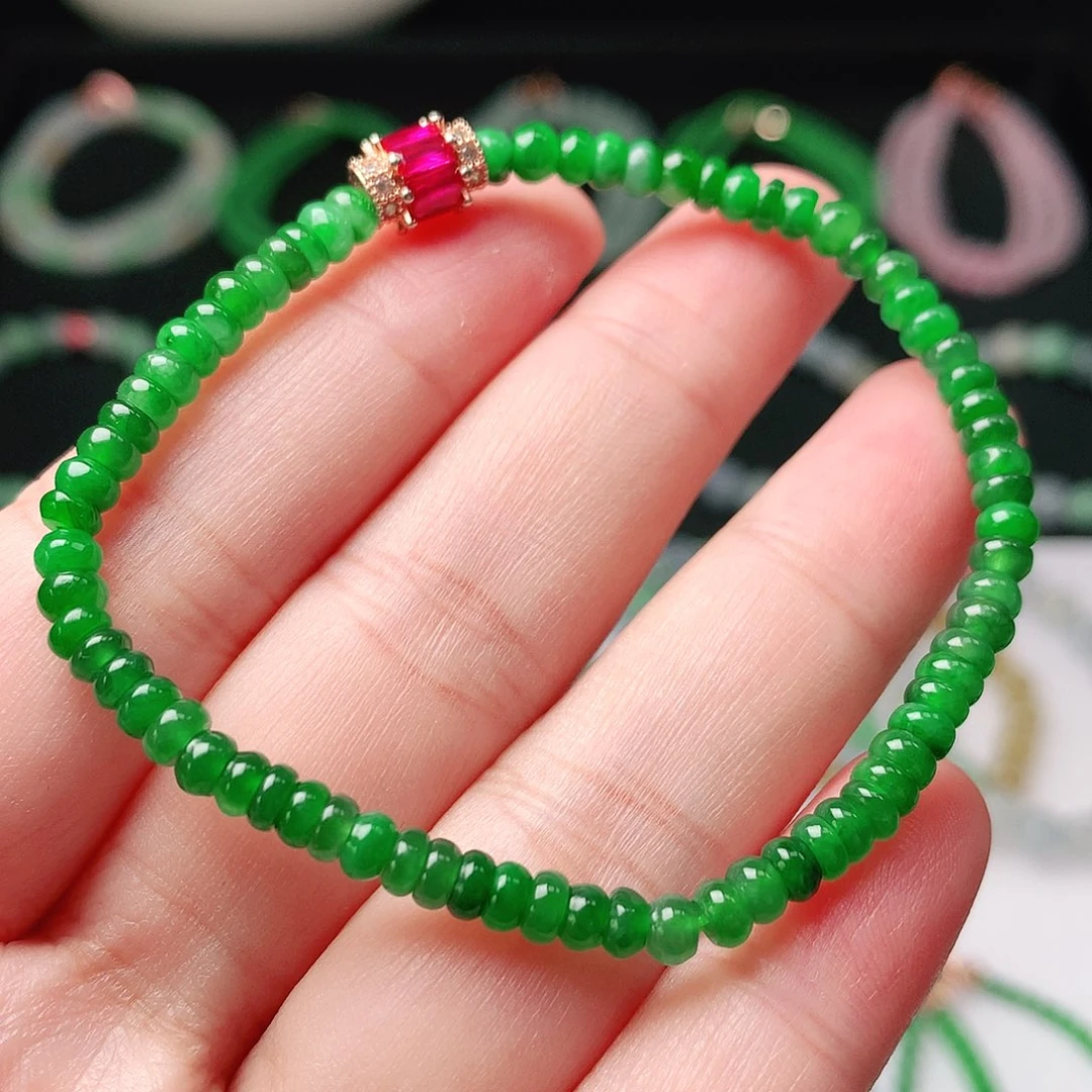 未镶嵌手链翡翠翡翠