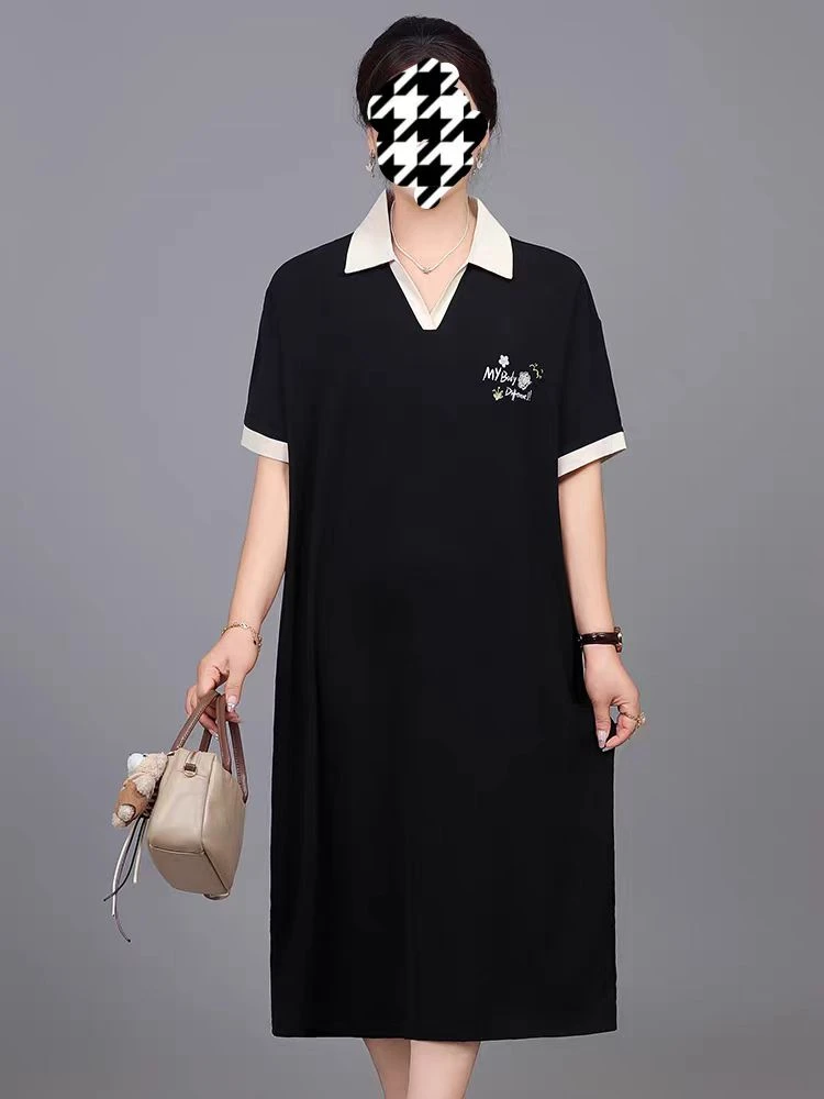 25564翻领小花懒人裙