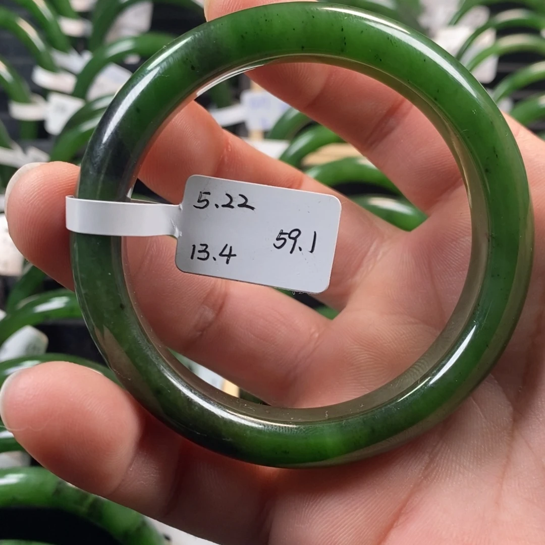 和田玉（碧玉）未镶嵌手镯59