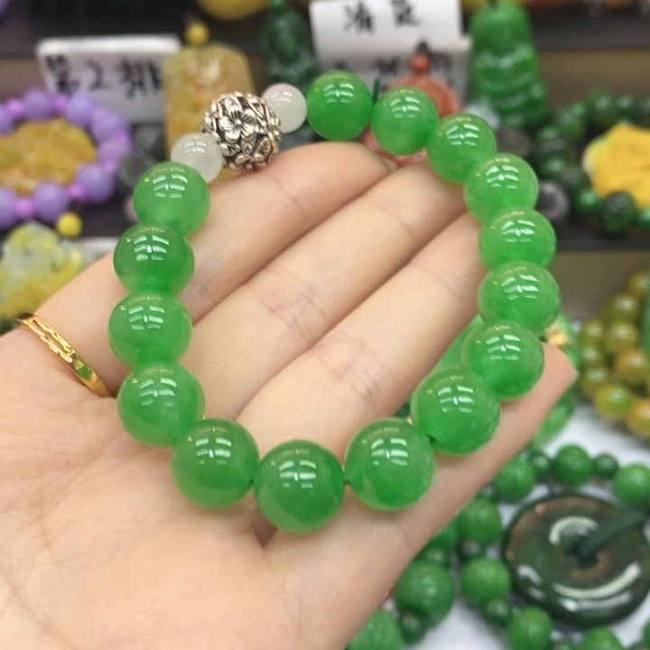 龙***馨翡翠未镶嵌手链手链25