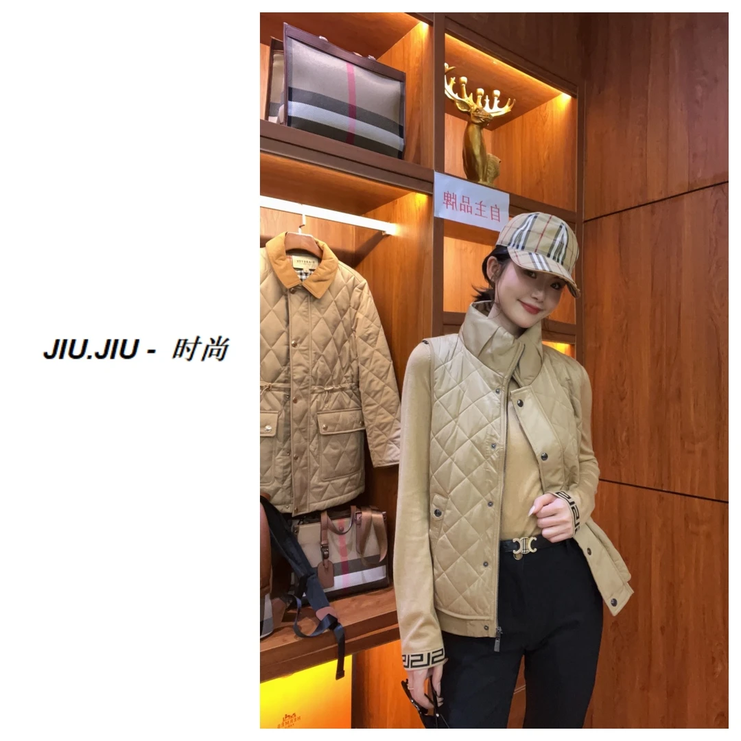 [WS]新款秋冬季菱格纹马甲棉服WS128267