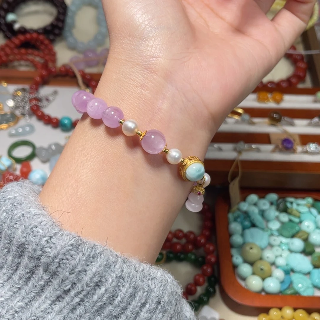 锂辉石手串未镶嵌