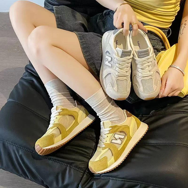 【撤柜爆品】复古阿甘鞋女2025夏季新款百搭网面透气薄款休闲女鞋子