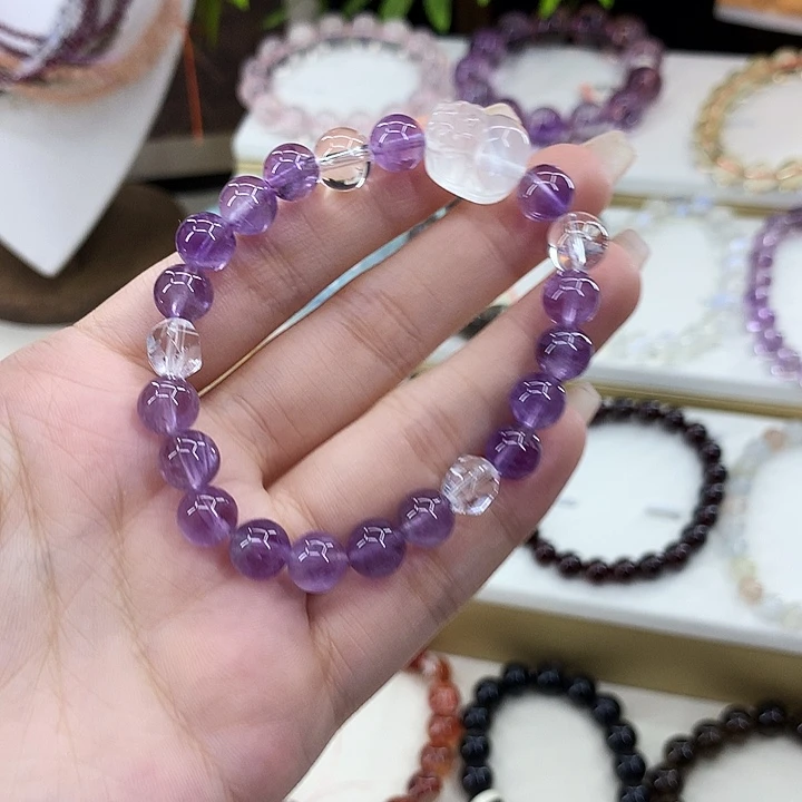 水晶手链未镶嵌8多样性发一