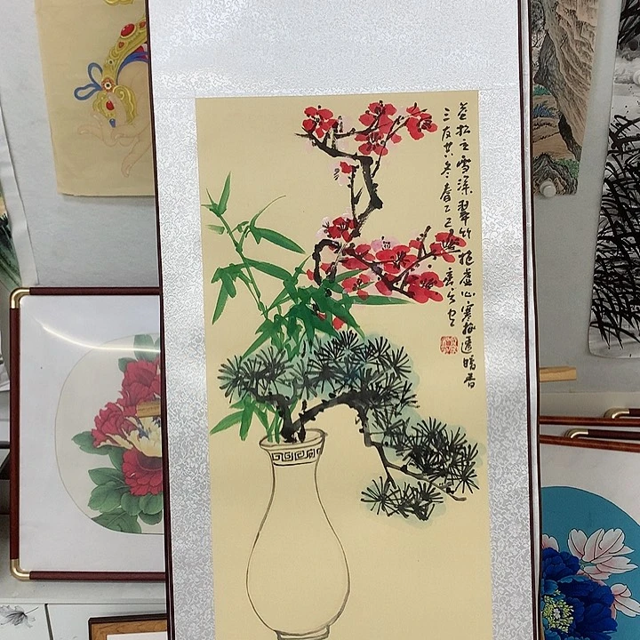 国画岁寒三友111111