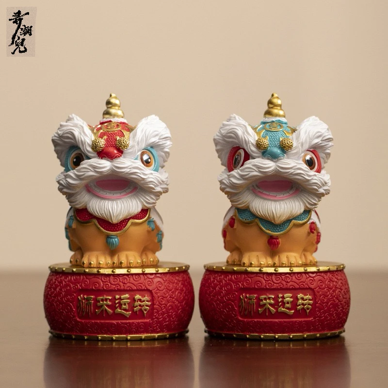 【弄潮儿专属】国朝醒狮创意摆件高级感装饰工艺品生日礼物