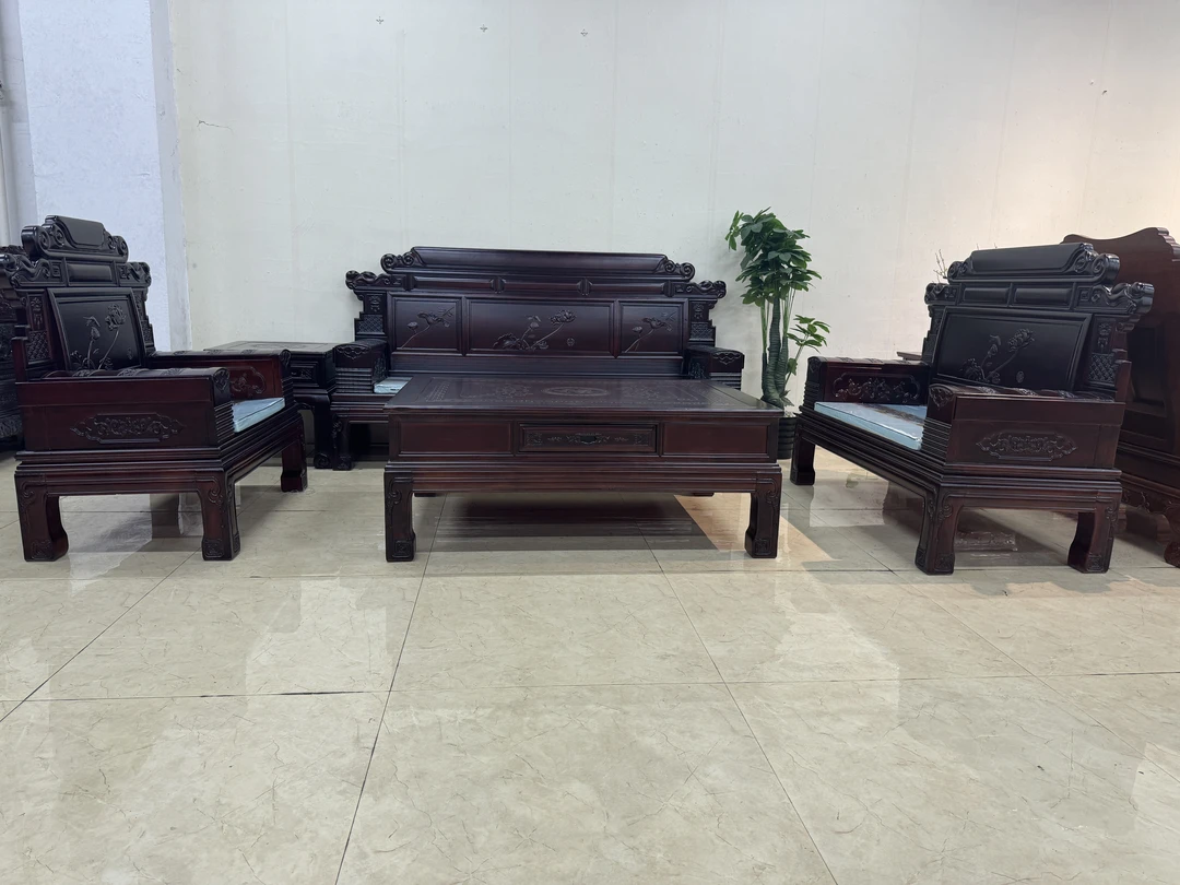 【荷塘月色】经济型实惠耐用！家用实用型实木沙发！特价组合客厅沙发