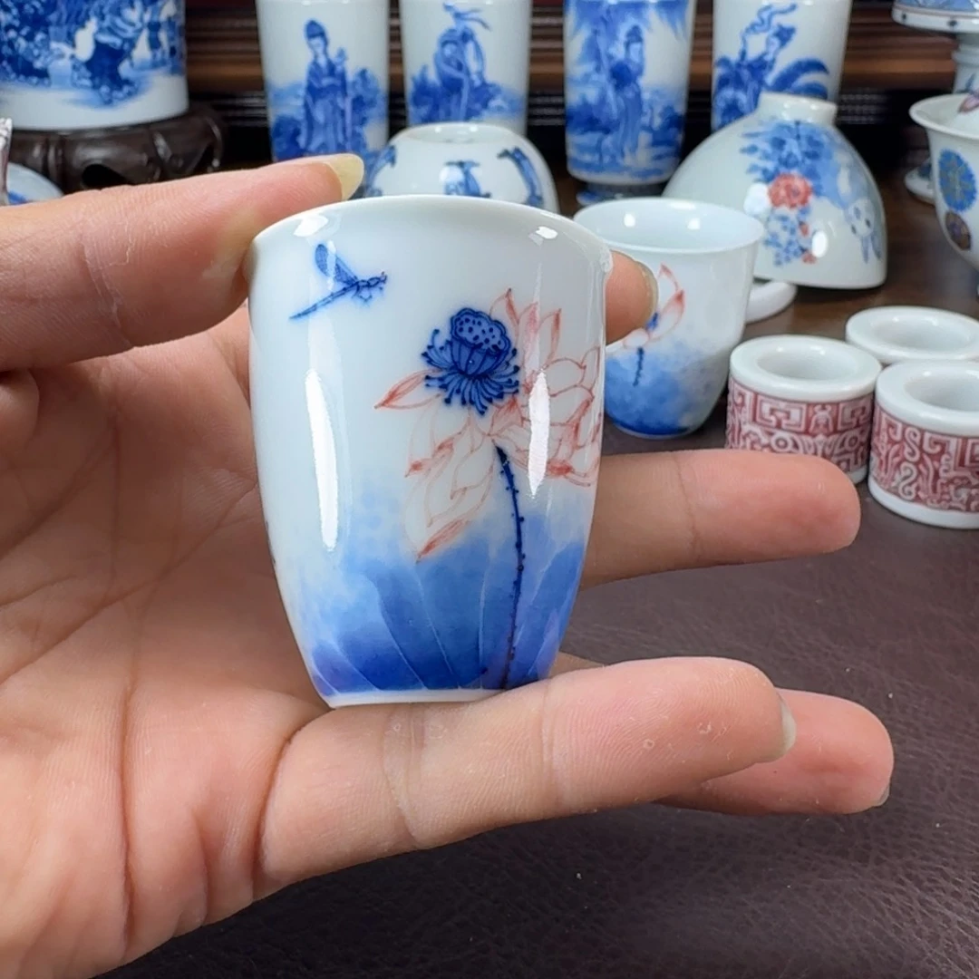 瓷片当代景德镇陶瓷手绘茶具