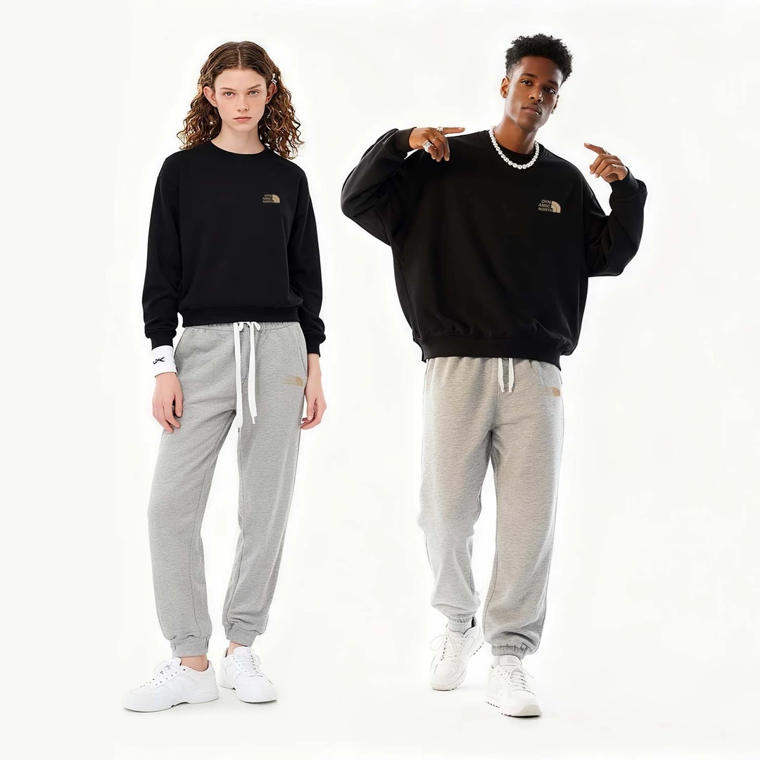 动感北面卫衣加厚加绒情侣同款轻奢痞帅男装百搭男士上衣秋冬新款