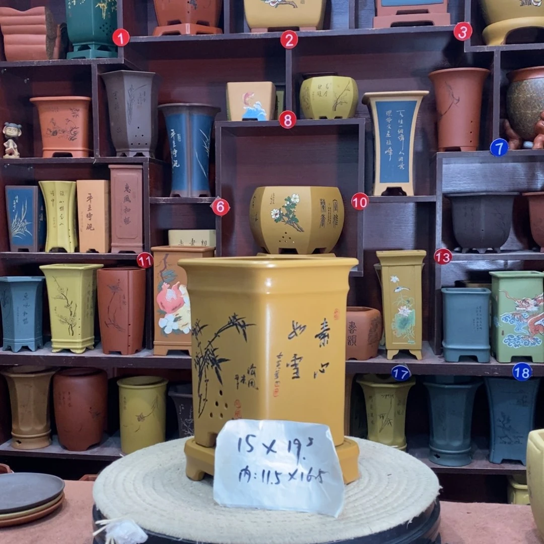 紫砂艺术紫砂花盆
