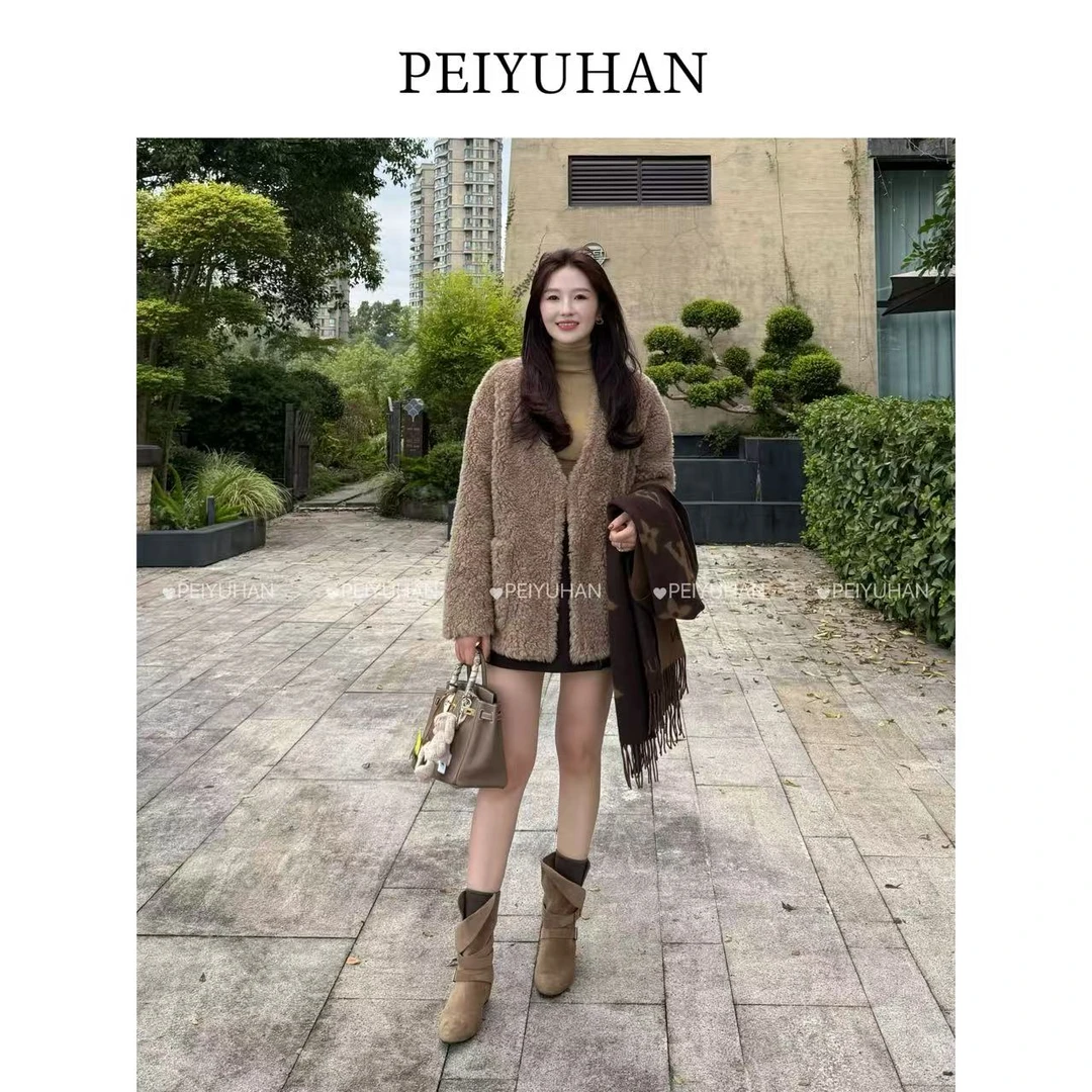 PEIERNA佩佩PE 【摩卡毛毛外套】100全羊毛外套 S1628 6106207