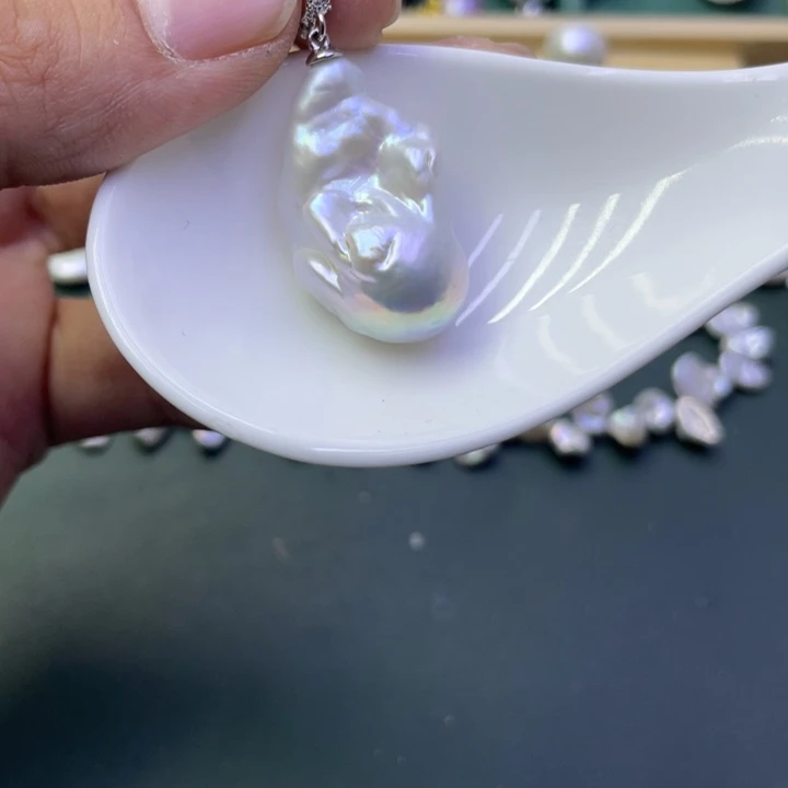 淡水珍珠吊坠(不含链)合金