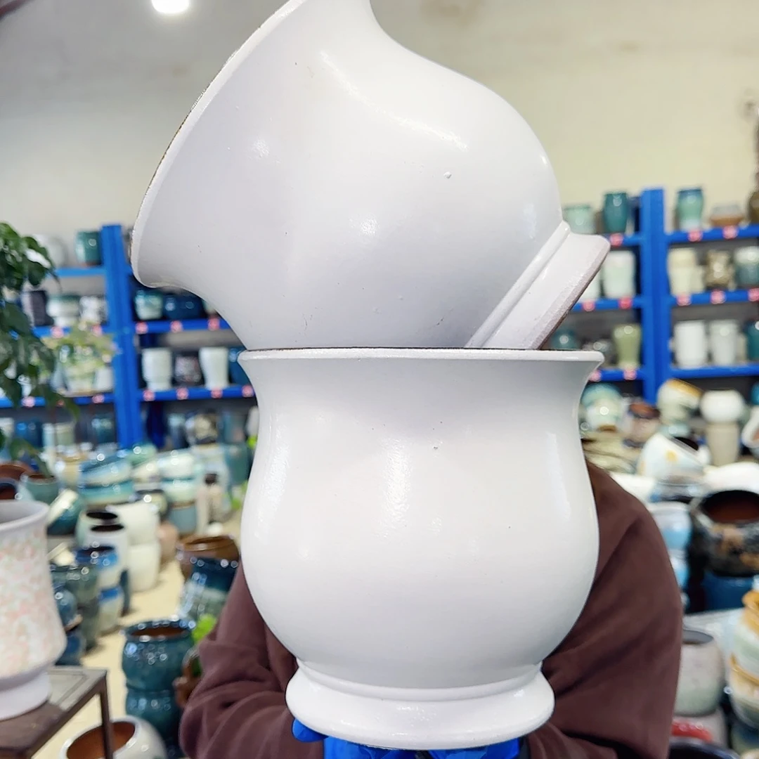 紫砂花盆高20口20