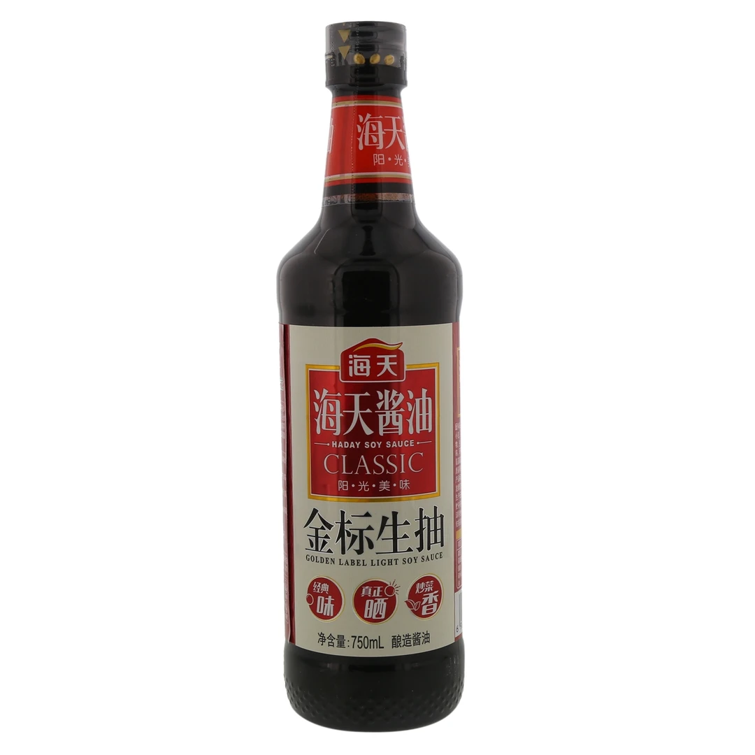 【商超调料】海天金标生抽酱油750ml